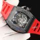 swiss replica Richard Mille RM055 Bubba Watson black ceramic case rubber strap watch (8)_th.jpg